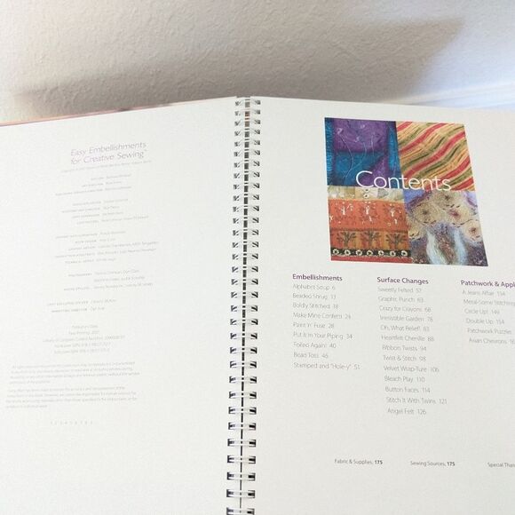 EASY EMBELLISHMENTS FOR CREATIVE SEWING Sew Projects Hardcover Book, 2007 - Picture 4 of 10